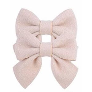 Set of 2 girls hairbows, khaki